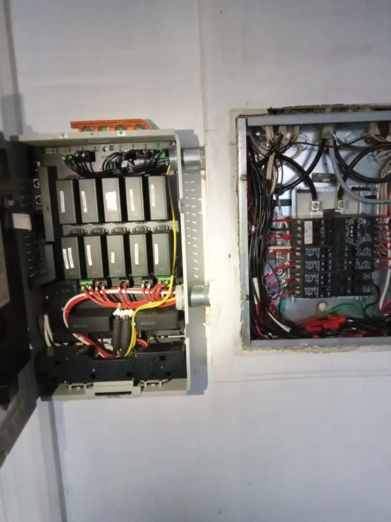 Electrical panel upgrade completed for Security Camera Wiring in Loomis